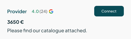 Provider offer details